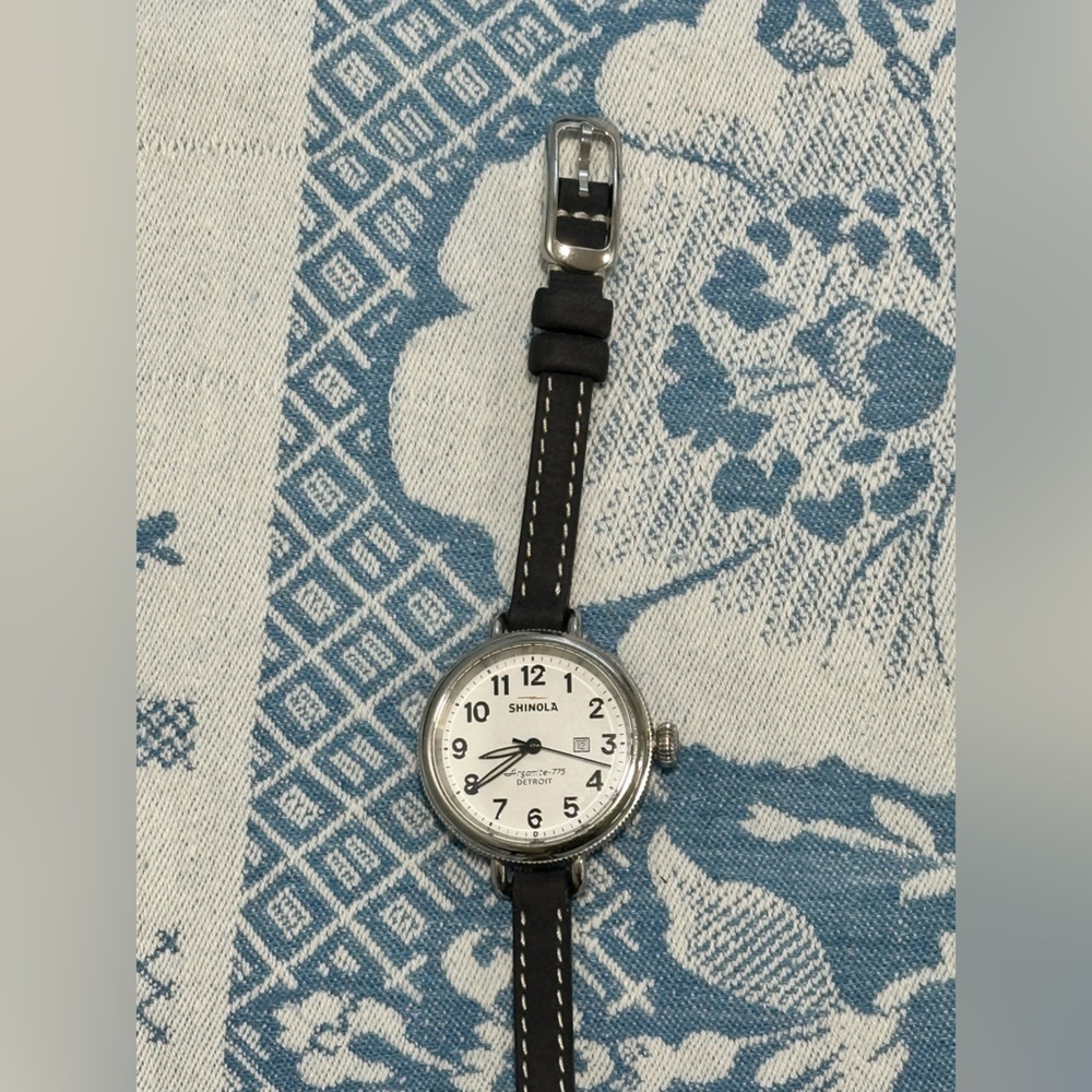 Shinola Birdy Double Wrap Watch Leather Strap - Picture 5 of 5